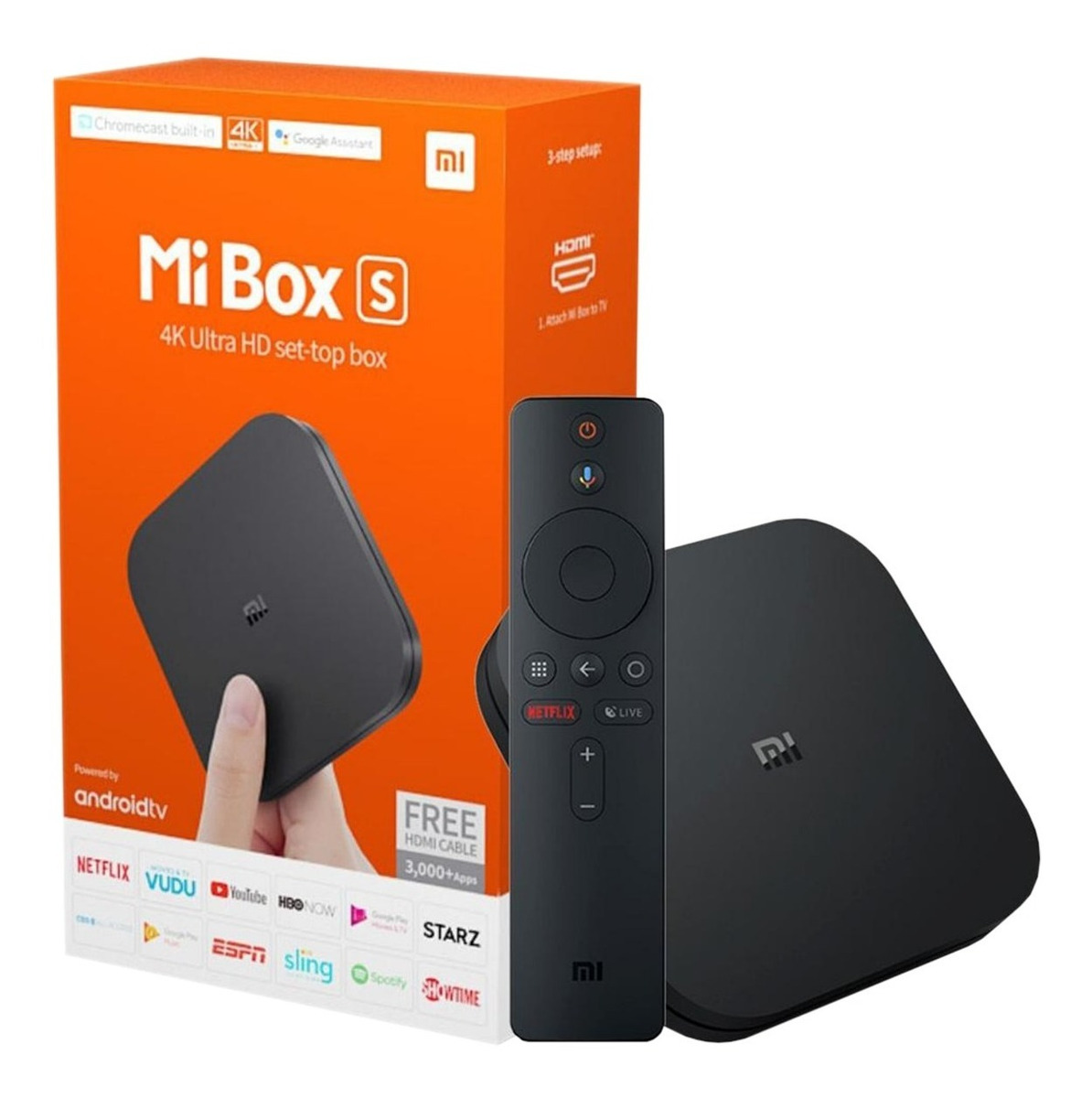 Xiaomi Box Android TV with Google Assistant Remote Media Player – Chromecast Built-in – 4K HDR – Rejmak