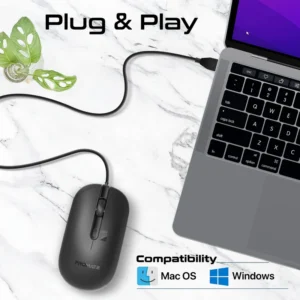 Promate CM-2400 Wired Optical Mouse