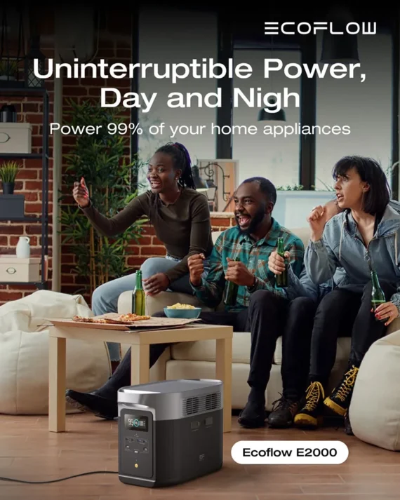 EcoFlow E2000 – Portable Power Station (2048Wh, 2400W) – EFE2000-UK - Image 4