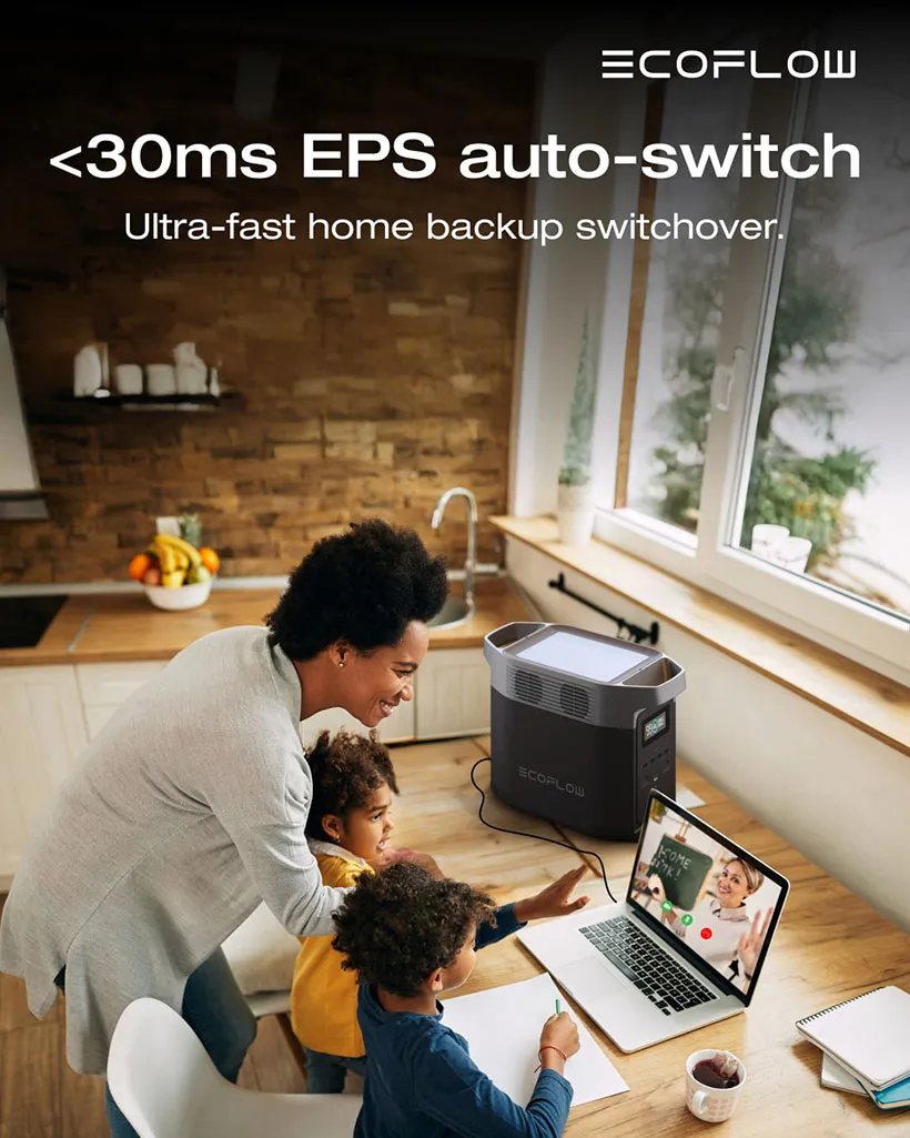 EcoFlow E2000 – Portable Power Station (2048Wh, 2400W) – EFE2000-UK - Image 9