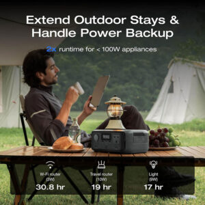 EcoFlow RIVER 3 – Portable Power Station (245Wh, 300W, 10ms UPS) – EFRIVER3-UPS-EN-CBOX