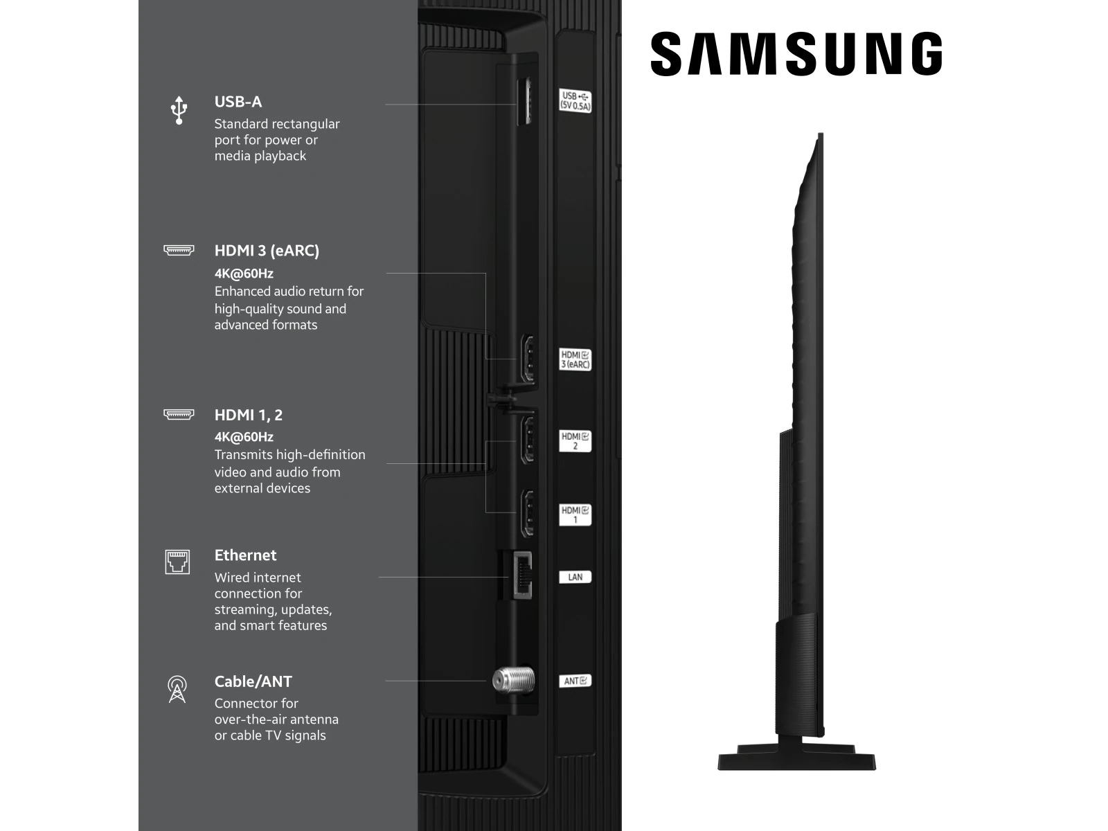 Samsung 55Q7F 55-inch QLED AI Smart TV 4K UHD HDR 10+ - Image 4
